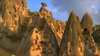 Поселок в скалах