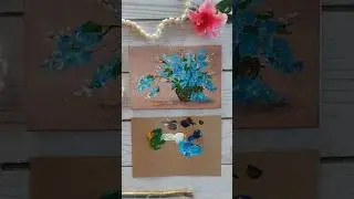 быстрая зарисовка ватными палочками и спичками