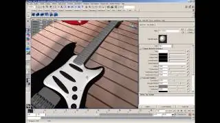 Maya 3d : The Fender Stratocaster Electric Guitar Modeling Part 11