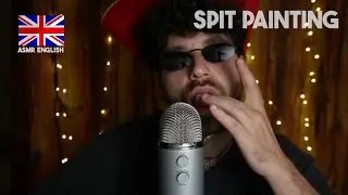 ASMR SPIT PAINTING - ENGLISH MADE BY AN ITALIAN