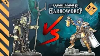 ⚔️КАК ИГРАТЬ в Harrowdeep | Обучающий батл репорт Warhammer Underworlds | 