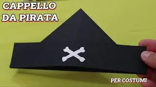 Cappello da Pirata di Carta, Semplice Origami, Gioco di Carta, Divertimento per i Bambini