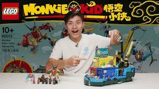 MONKIE KID'S TEAM SECRET HQ!!! LEGO Monkie Kid Set 80013 - Unboxing, Speed Build & Review!