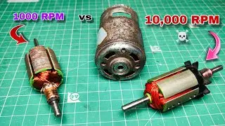 i Rewind a slow 775 dc Motor for 10,000 RPM's ☠️