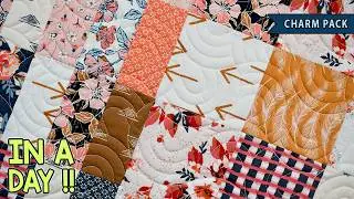 Desert Echoes | Zero Waste Quilt Pattern | Charm Pack Quilt Pattern | Beginner Friendly | In A Day