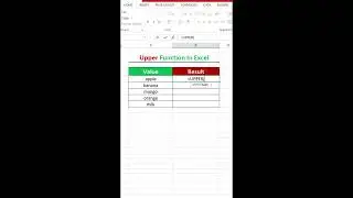 How to Use UPPER Function in Excel | Convert Text to Capital Letters