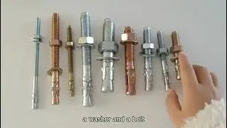 Din Type 3/4 Pcs Metal Anchor Bolts M6 - M30 Sizes