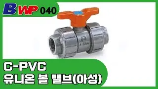 CPVC 유니온 밸브 (CPVC Union Ball Valve). 아성 플라스틱밸브(주).BWP