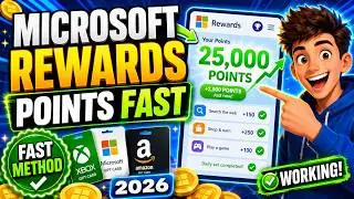 How To Get Points FAST In Microsoft Rewards in 2026!