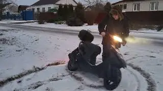 Дрифт на Honde Dio AF 34.