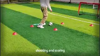 Light Up Football Play Set Soccer Training Set Roadblock