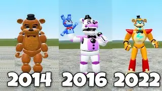 EVOLUTION OF FREDDY FAZBEAR IN ALL FNAF 1-9 SECURITY BREACH GAMES In Garry's Mod! (2014-2022)
