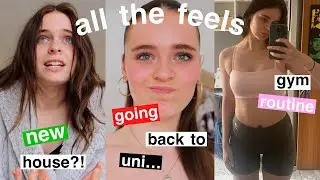 i moved house! new room tour, workout routine and going back to university
