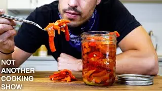 these ITALIAN ROASTED RED PEPPERS go great on sandwiches