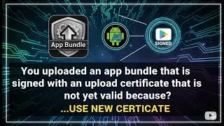 You uploaded an app bundle that is signed with an upload certificate that is not yet valid because ?