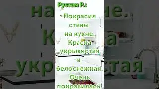 Моющаяся краска для стен на кухне