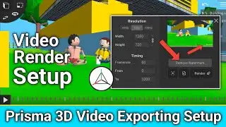 prisma 3d video render setup | how to export video in prisma 3d app | Nobita | bittu character