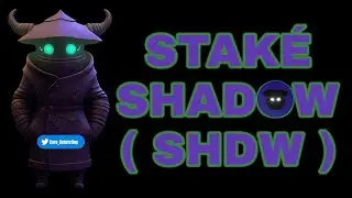 Comment staké #shadow tokens #shadowswap.