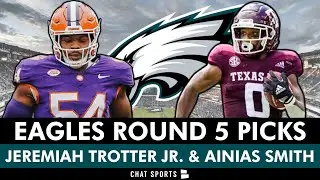 YES! Philadelphia Eagles Select LB Jeremiah Trotter Jr. & WR Ainias Smith In Round 5 of NFL Draft
