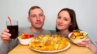 МУКБАНГ МАКАРОНЫ С ФАРШЕМ ГНЕЗДА ЛЕТНИЙ САЛАТ ответы на вопросы MUKBANG MACARONI WITH MINCED NESTS