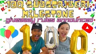Crossing our first milestone| 100+ Subscribers on YouTube| Giveaway Rules announced! 🎉 #princefamily