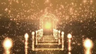 4K Golden Magical Pathway | Animation Motion Background | VFX FOOTAGE