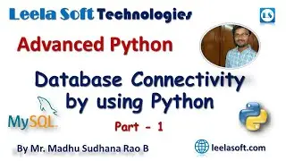 Python for Beginners - Database Connectivity by using MySQL - Leela Soft - Ramavarapadu - Vijayawada