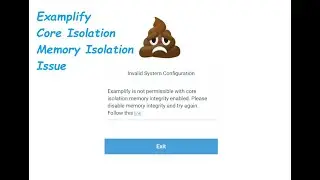 Examplify Windows 10/ 11 Core Isolation Memory Integrity