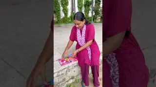 Karishma Ne balloon kaise banaya 🎈 wait for end 😃 #short #shortfeed ￼