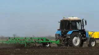 Первый день в поле! МТЗ-892 культивация.