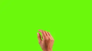 GREEN SCREEN/Making different specific movements on a green background