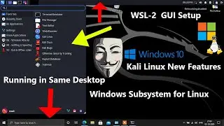 How to install Kali Linux with GUI on WSL Windows 10, Kali Seemless GUI Mode SetupWin Kex in Hindi