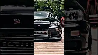 Black GTR Status 🖤 Nissan Skyline R34 Edit 😈🔥 Godzilla JDM Car 