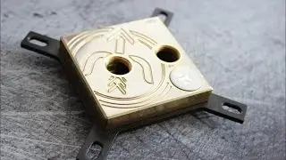 Polishing the limited edition EK - RH liquidcooling block.