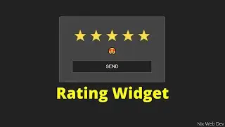 || Creative Rating Widgets || Star and emojis Rating Widget || CSS and JavaScript ||