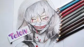 Drawing Ken Kaneki (Tokyo Ghoul) | Menggambar Kaneki Ken 東京喰種