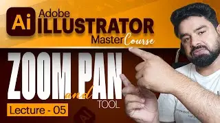 Illustrator Navigation Made Easy: Zoom and Pan Tools Tutorial in Urdu Hindi