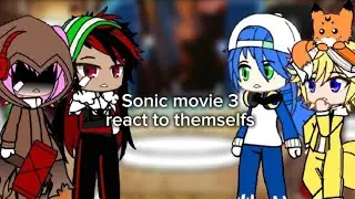 Sonic movie 3 react to themselfs(shadow+Amy)[soory,I made a mistake by making Maddie white🙏🥲.]