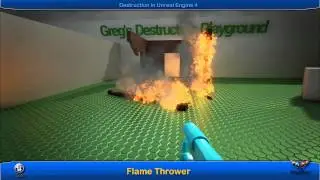 UE4 Destruction - Flamethrower