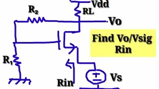 Analog Circuit Lecture 83/ Numerical On MOSFET Voltage Gain And Rin