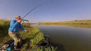 Ловля матчевым удилищем ,карпа !