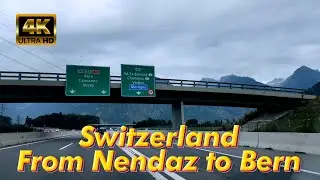 Driving in Switzerland From Nendaz to Bern. Outdoor Travel