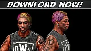 Dennis Rodman in WWE2K24 and has a 5 Star match vs Randy Savage