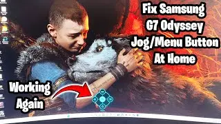How to fix Samsung LED jog button | Samsung G7 monitor power menu button not working Fix