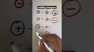 Math hacks: Adding Integers | adding negative numbers 