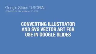 Exporting Vectors from Illustrator to Google Slides