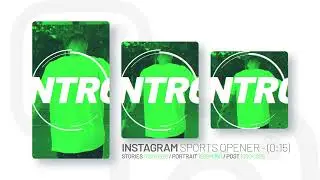 Instagram Sports Opener | After Effects | After Effects project