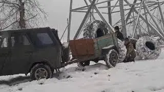 Нашли покрышки в Лесу !!! КрАЗ лапоть!