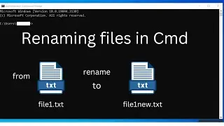 How to Rename a file using CMD (Windows Command Prompt) on Windows 10, 11
