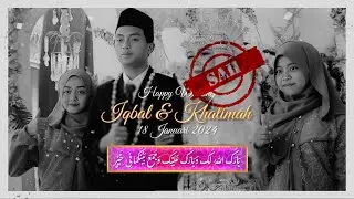 Happy Wedding IQBAL & KHALIMAH